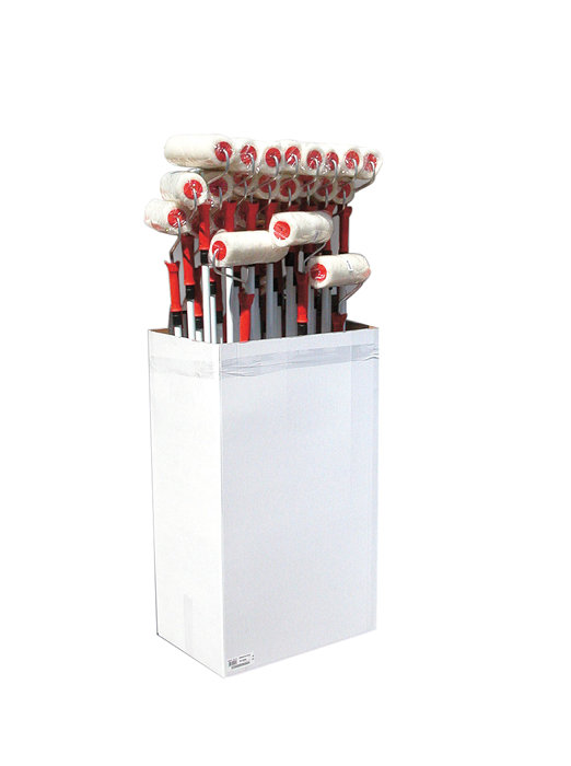 Rollerset 25 cm med teleskopskaft 200 cm